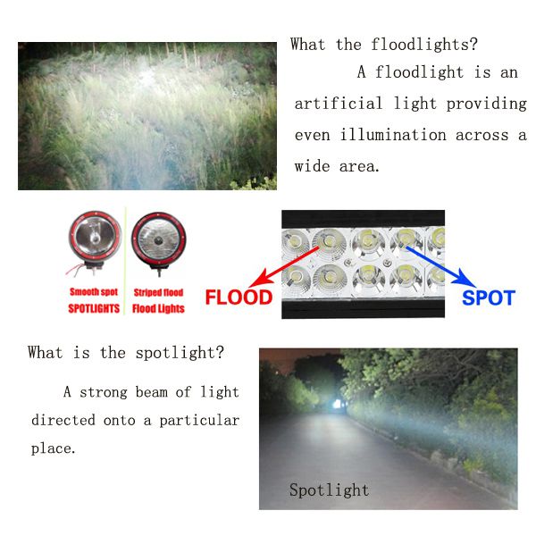 30w cree led light bar flood light spot light