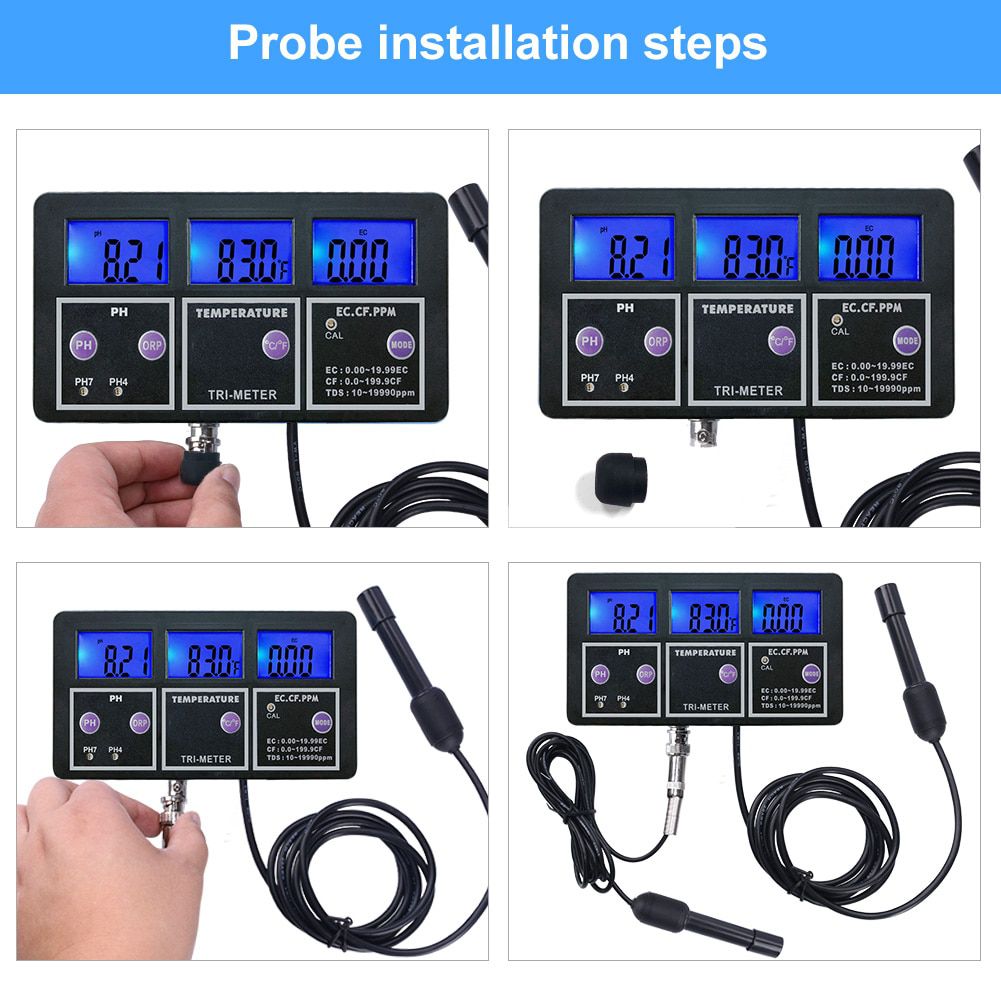 New 5 In 1 PH/ORP/TDS/EC/TEMP Meter