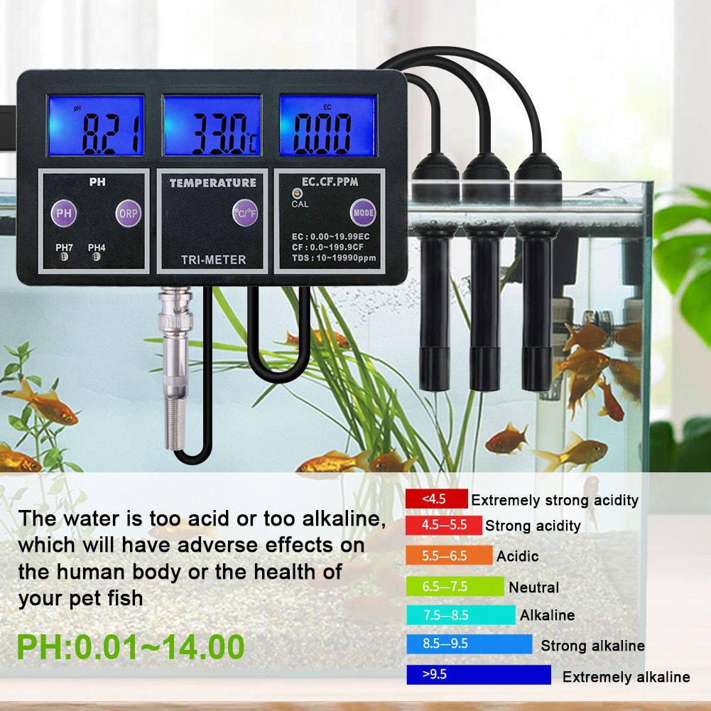 New 5 In 1 PH/ORP/TDS/EC/TEMP Meter