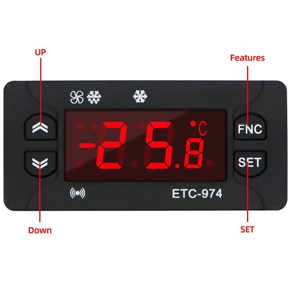 5pcs ETC-974 Mini Temperature Controller Refrigerator 