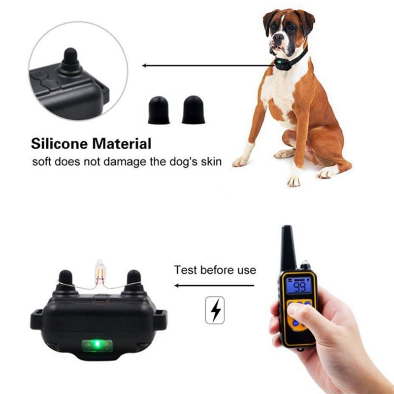 800m Pet Remote Control Dog Training Collar Waterproof R