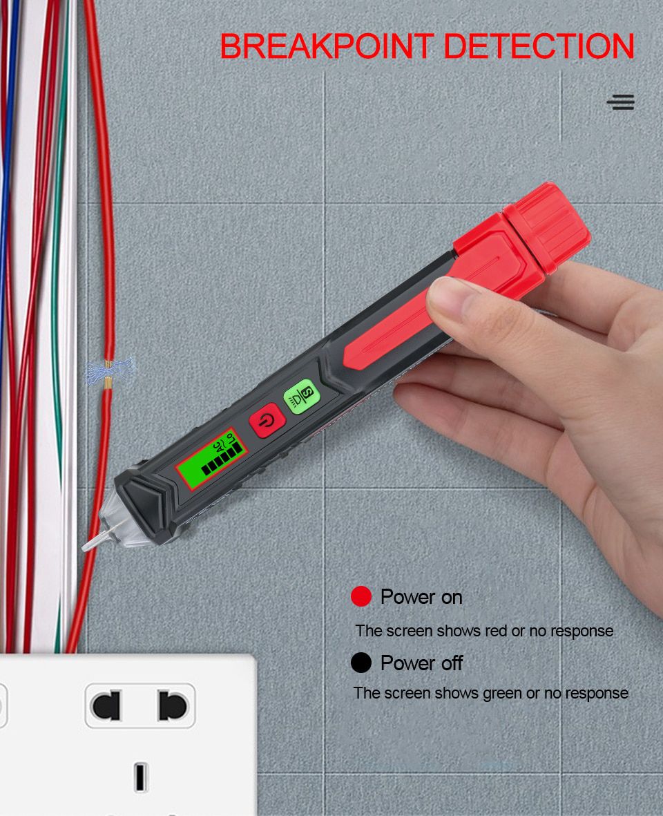 Intelligent Non-contact Alarm AC voltage detector meter