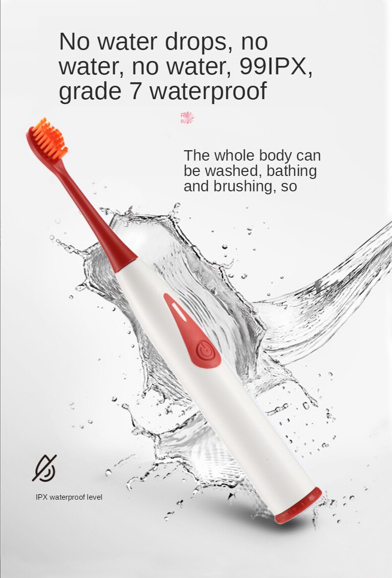 Adult Electric Toothbrush Sonic Tooth Brush Waterproof f