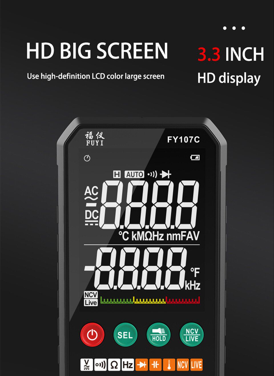 FY107C FY107B Ammeter Meter