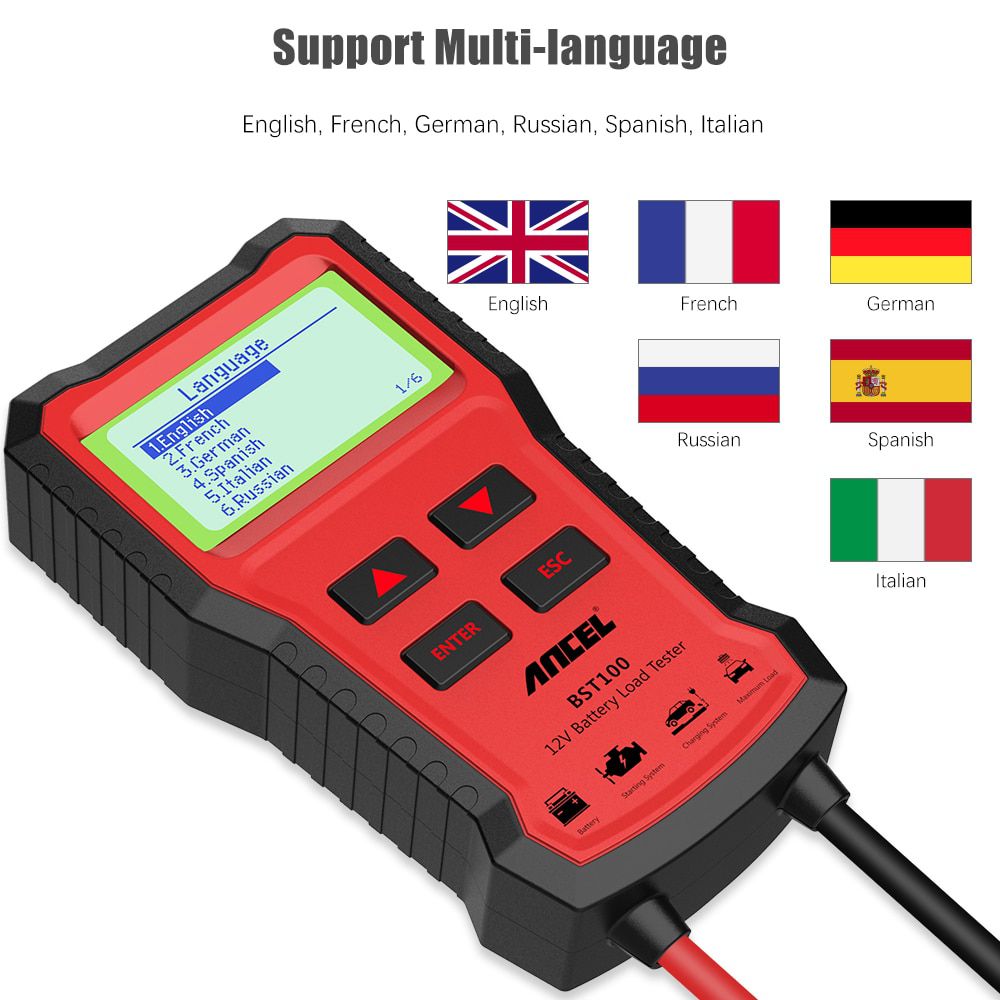 Ancel BST100 Car Battery Tester