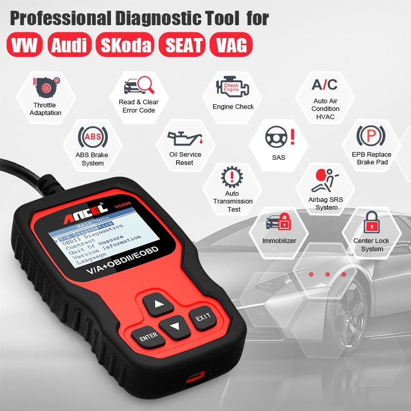 ANCEL VD500 OBD II Diagnostic Scanner