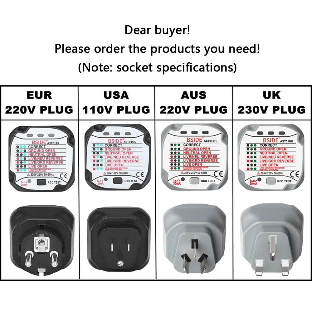 AST01 Electric Socket Tester