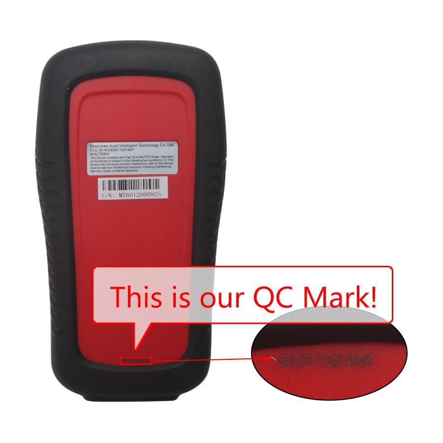 Autel TPMS Diagnostic and Service Tool MaxiTPMS TS601 QC Mark