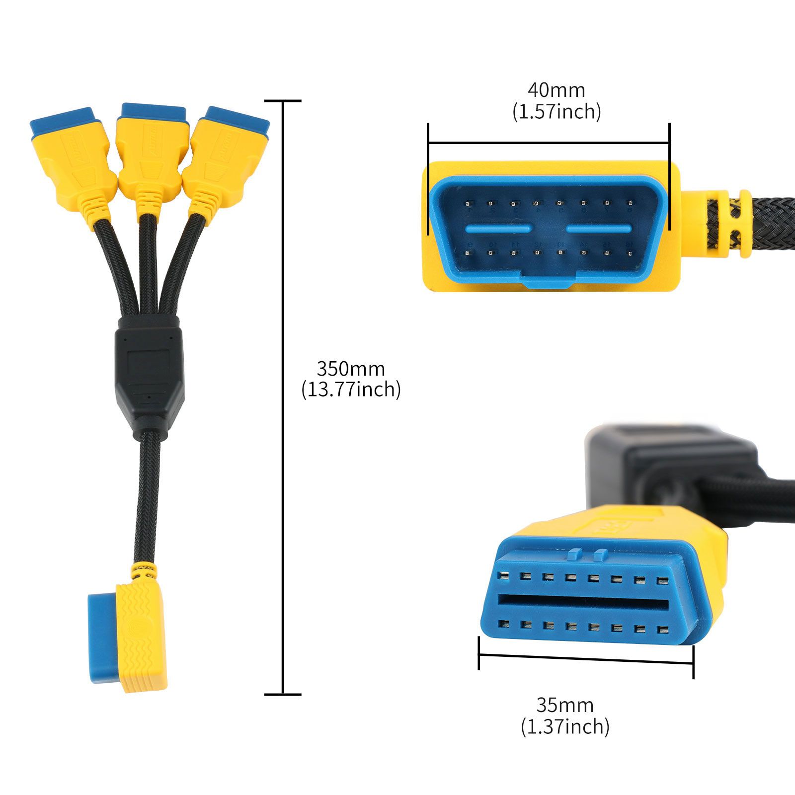 AUTOOL 35CM Car OBD2 Extend Cable Car OBD II Adapter 