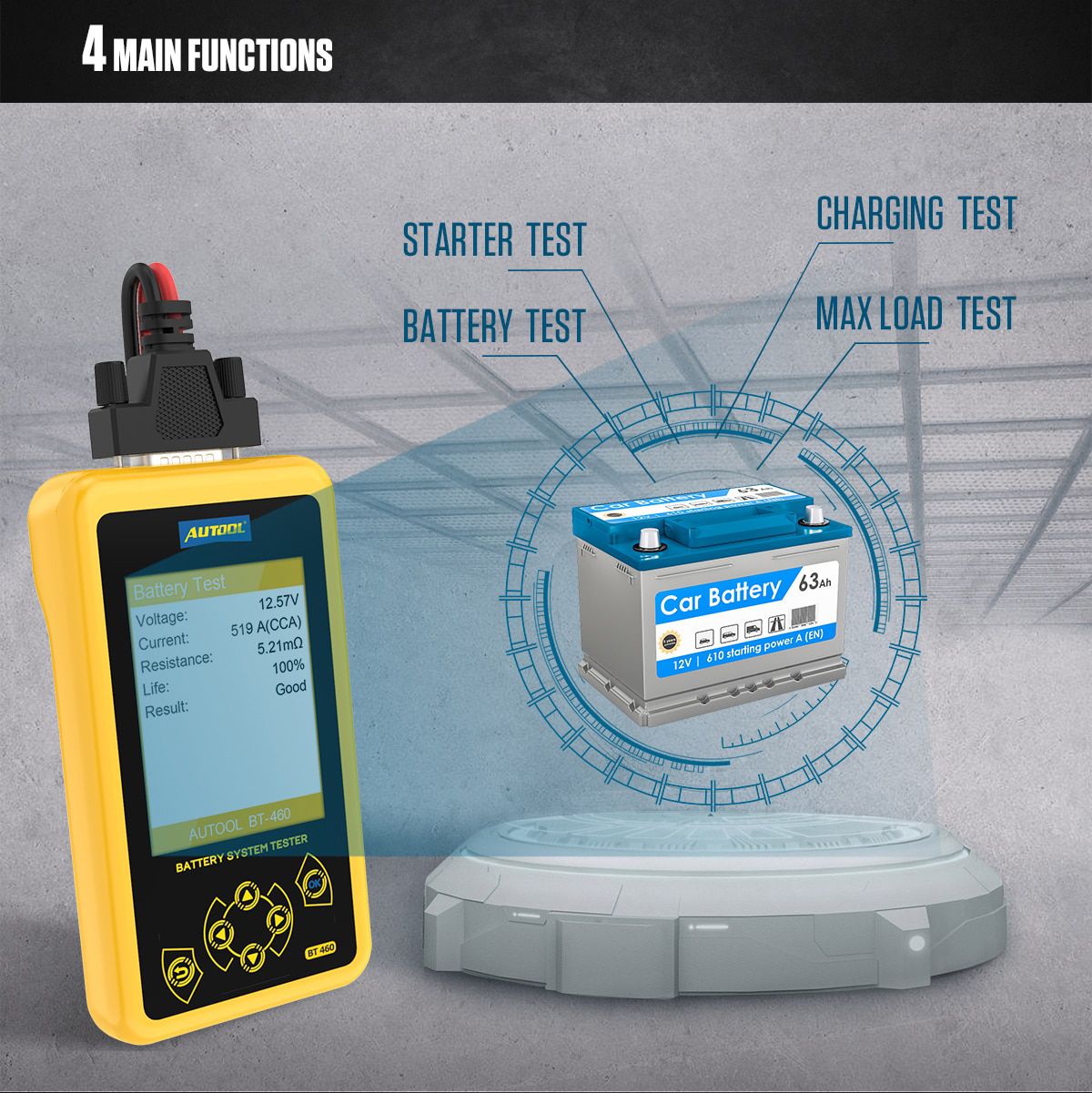 AUTOOL BT460 Car Battery Tester