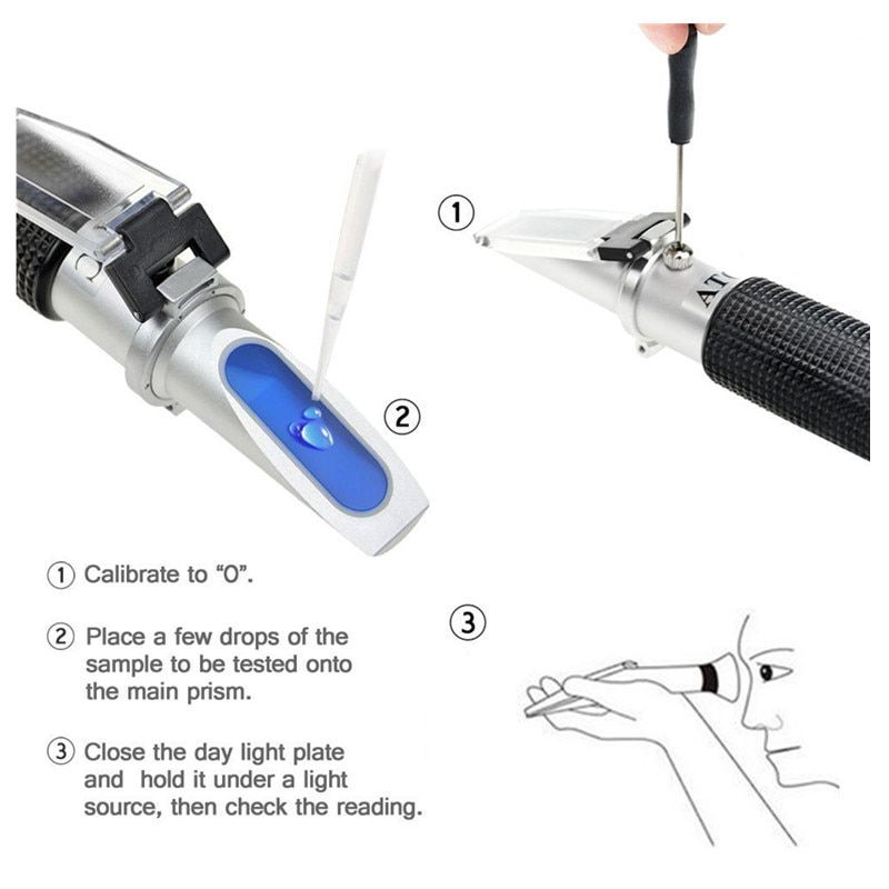 0-20% Brix refractometer