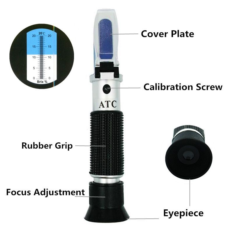 0-20% Brix refractometer