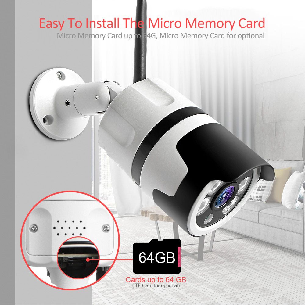 HD 1080P 5MP Bullet WiFi IP Camera