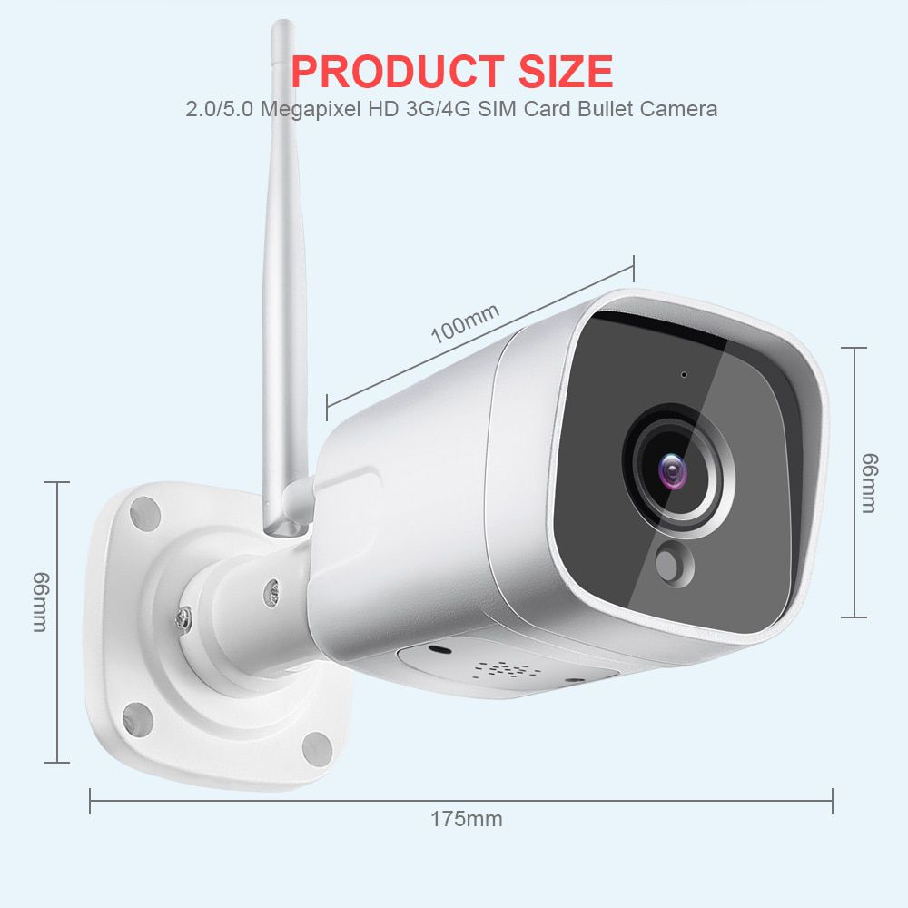 HD 1080P 5MP Bullet 3G 4G Camera