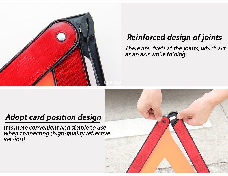 Car Emergency Breakdown Warning Triangle Car Stop Sign T