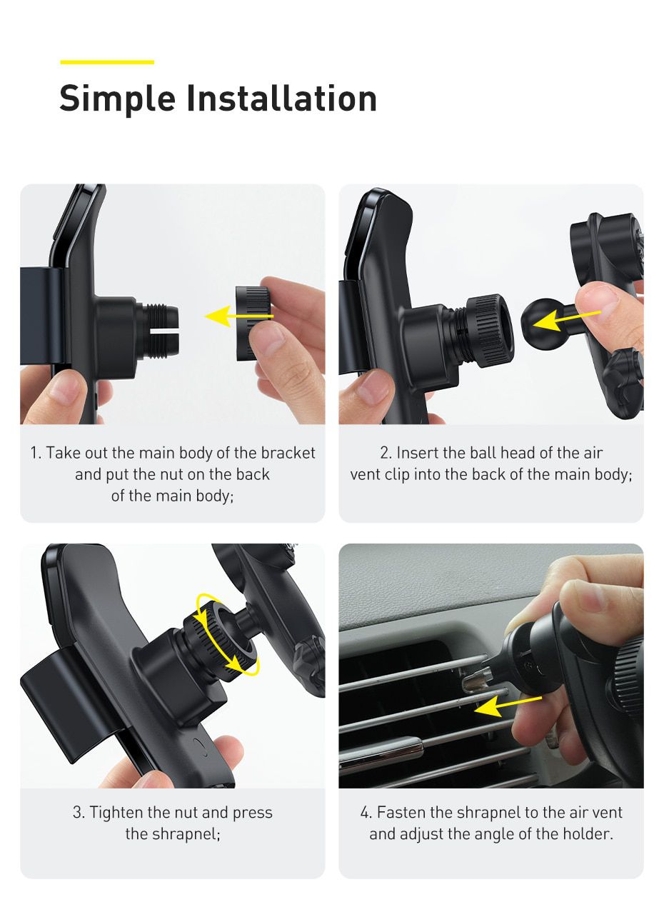 Car Phone Holder Smart Sensor 