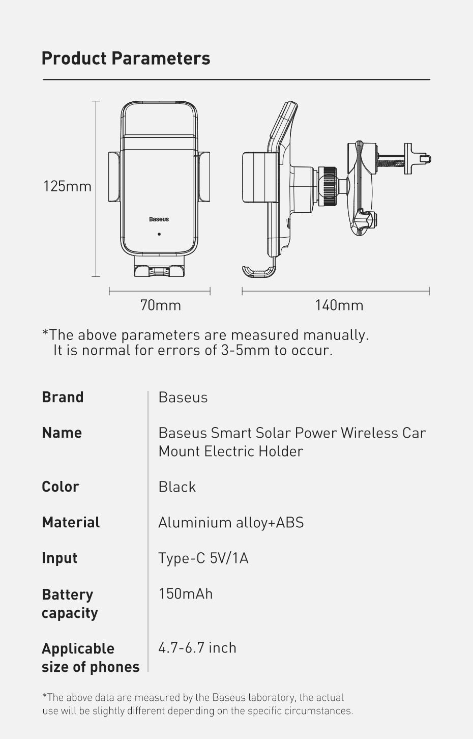 Car Phone Holder Smart Sensor 