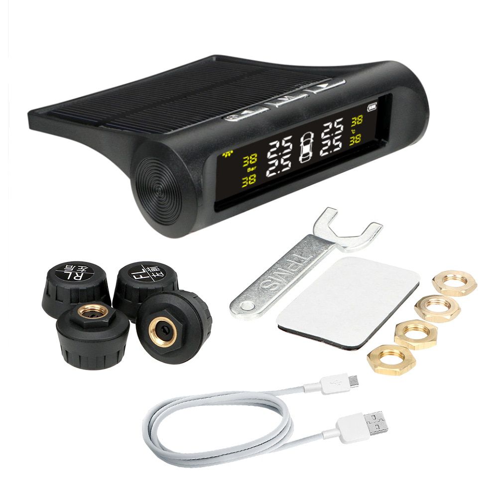 Car TPMS Tyre Pressure Monitoring System Solar Power 