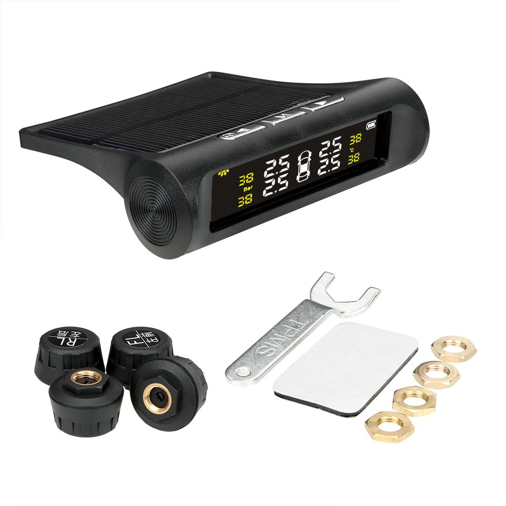 Car TPMS Tyre Pressure Monitoring System Solar Power 