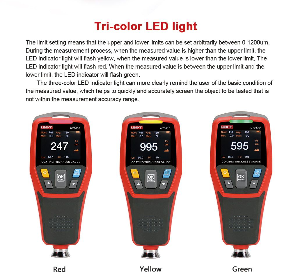 UNI-T UT343D Thickness Gauge