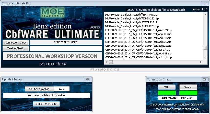 CBFWare Ultimate Pro for all Mercedes Benz Workshop