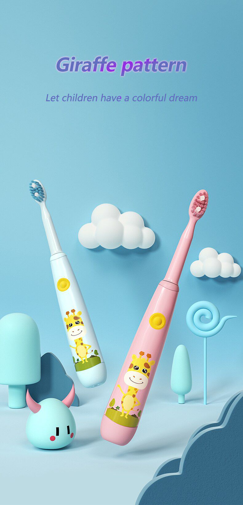 Children Electric Sonic Toothbrush 