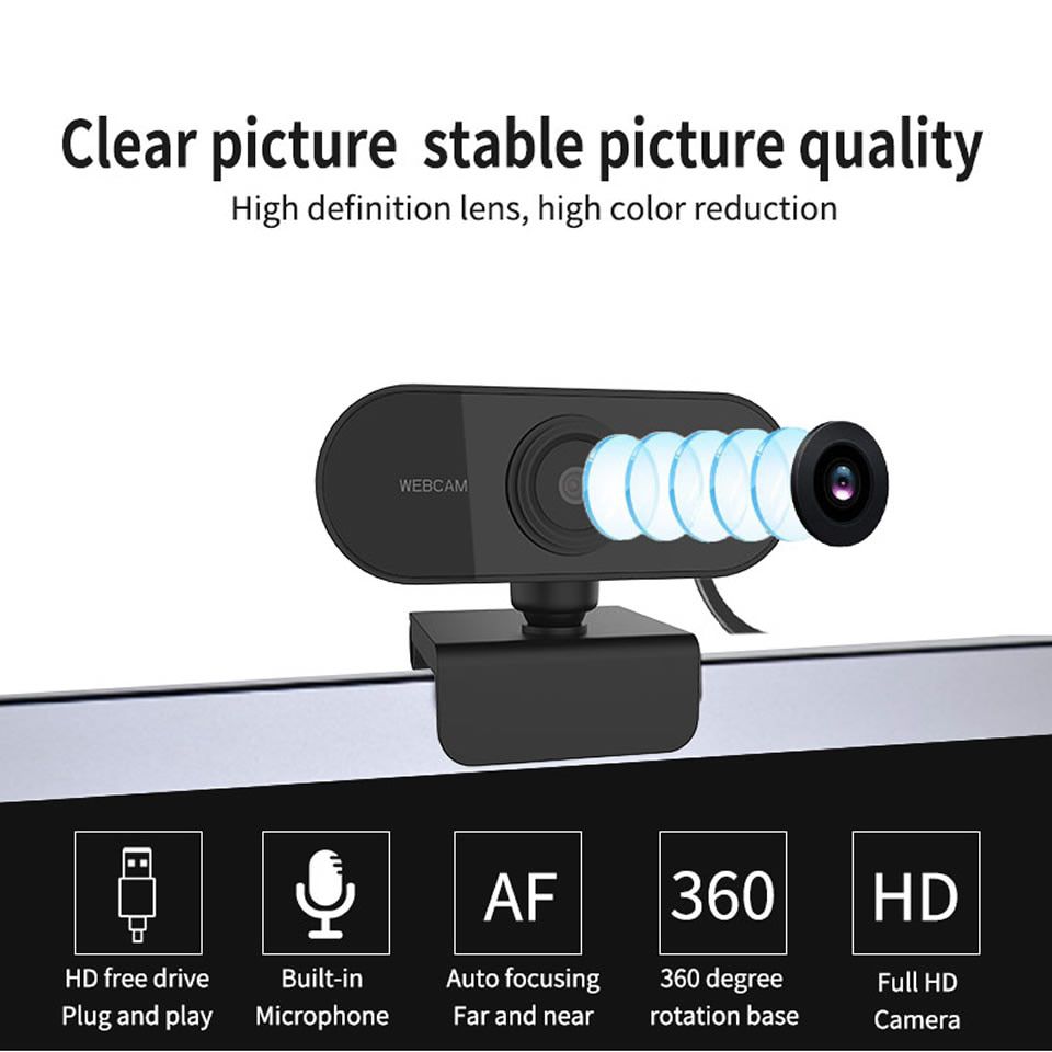 Full HD 1080P Webcam Computer PC Web Camera