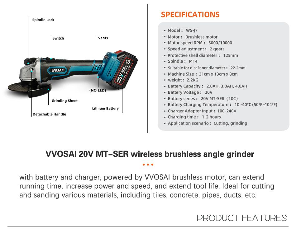 M14 Cordless Angle Grinder 