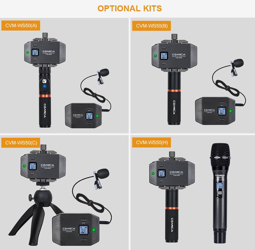 CVM-WS50 6 Channels Smartphone Wireless Lavalier 