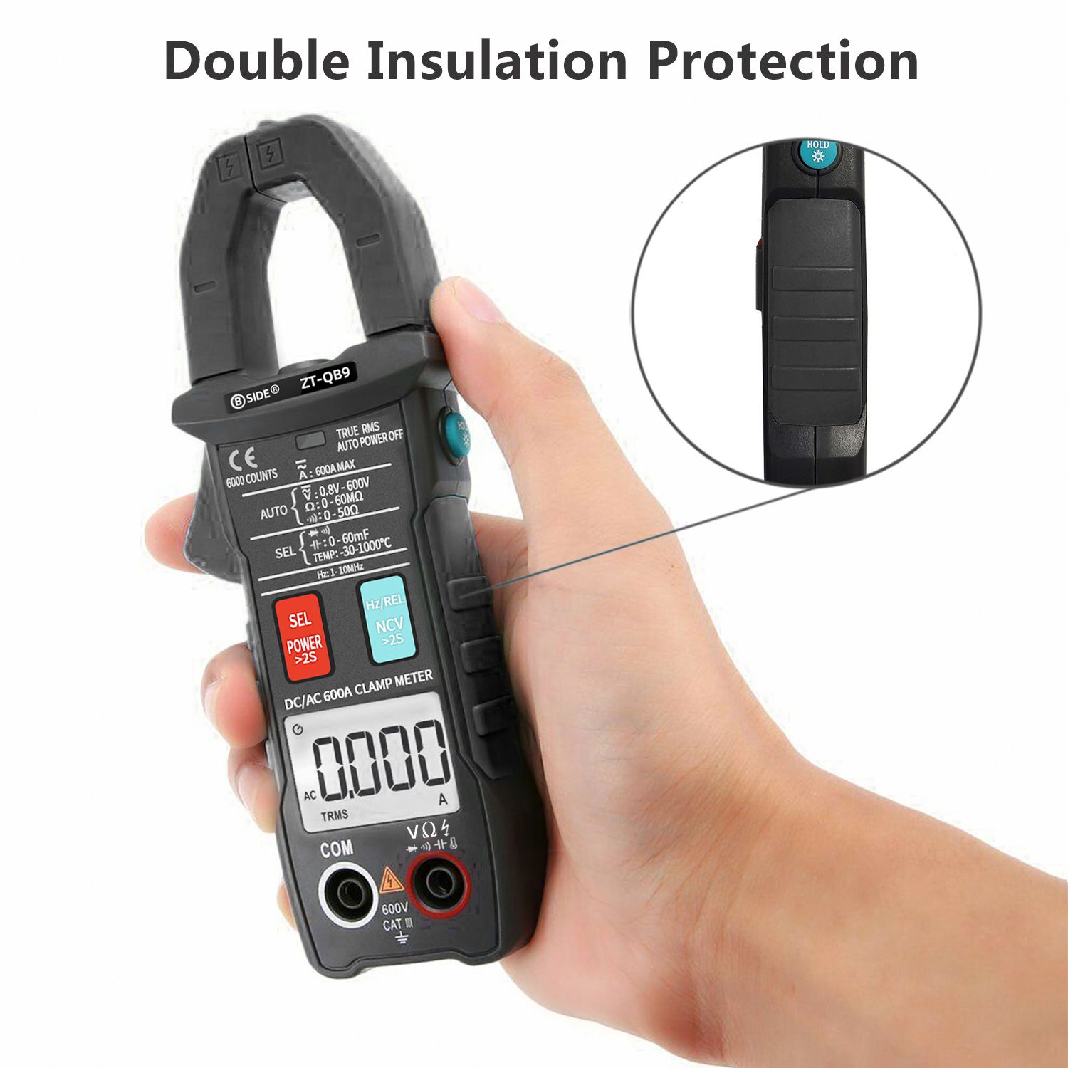 DC/AC 600A Digital Clamp Meter