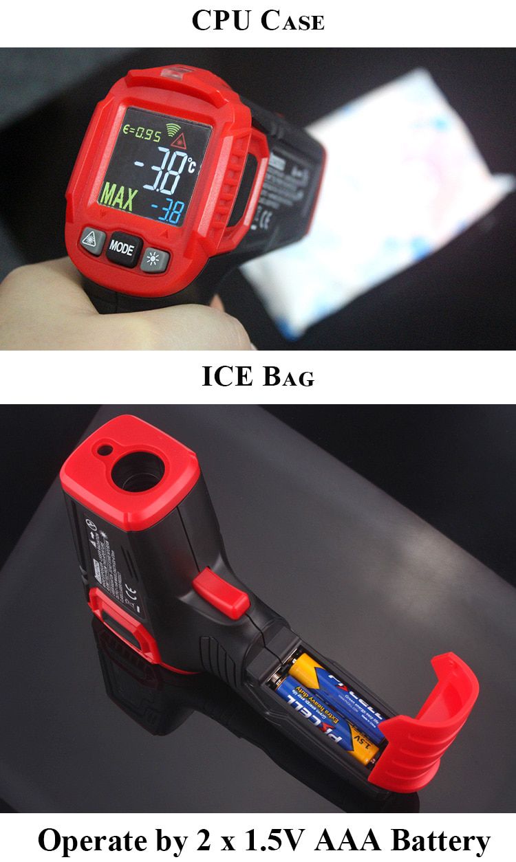 Digital Infrared Thermometer Handheld Temperature Meter