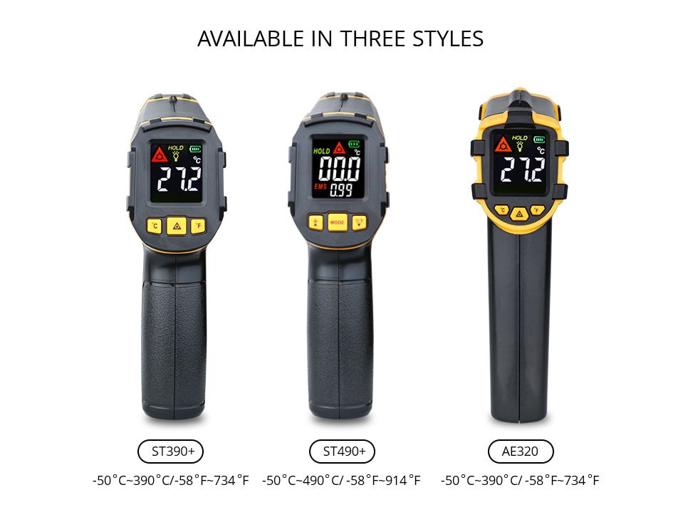 AE320 ST390 ST490 Digital Infrared Thermometer