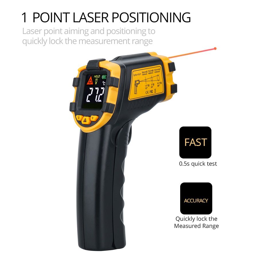 AE320 ST390 ST490 Digital Infrared Thermometer