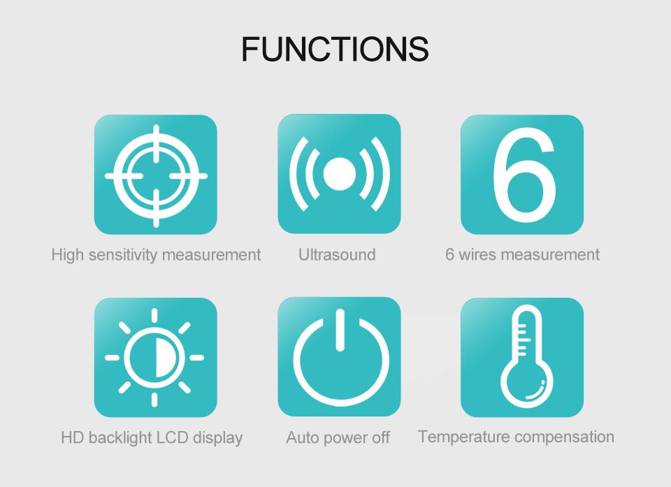 AR600E Digital LCD Ultrasonic Cable Height Meter