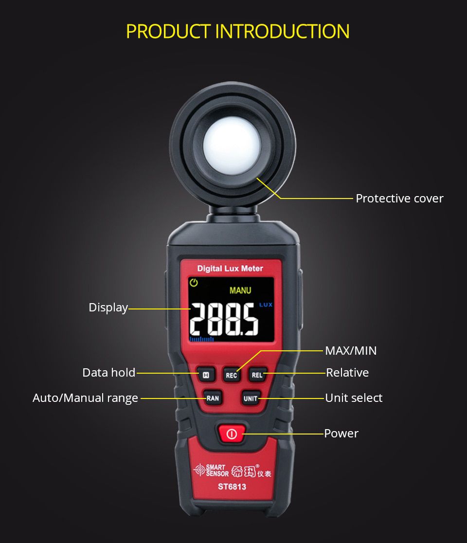 ST6813 ST9620 Digital Light Meter