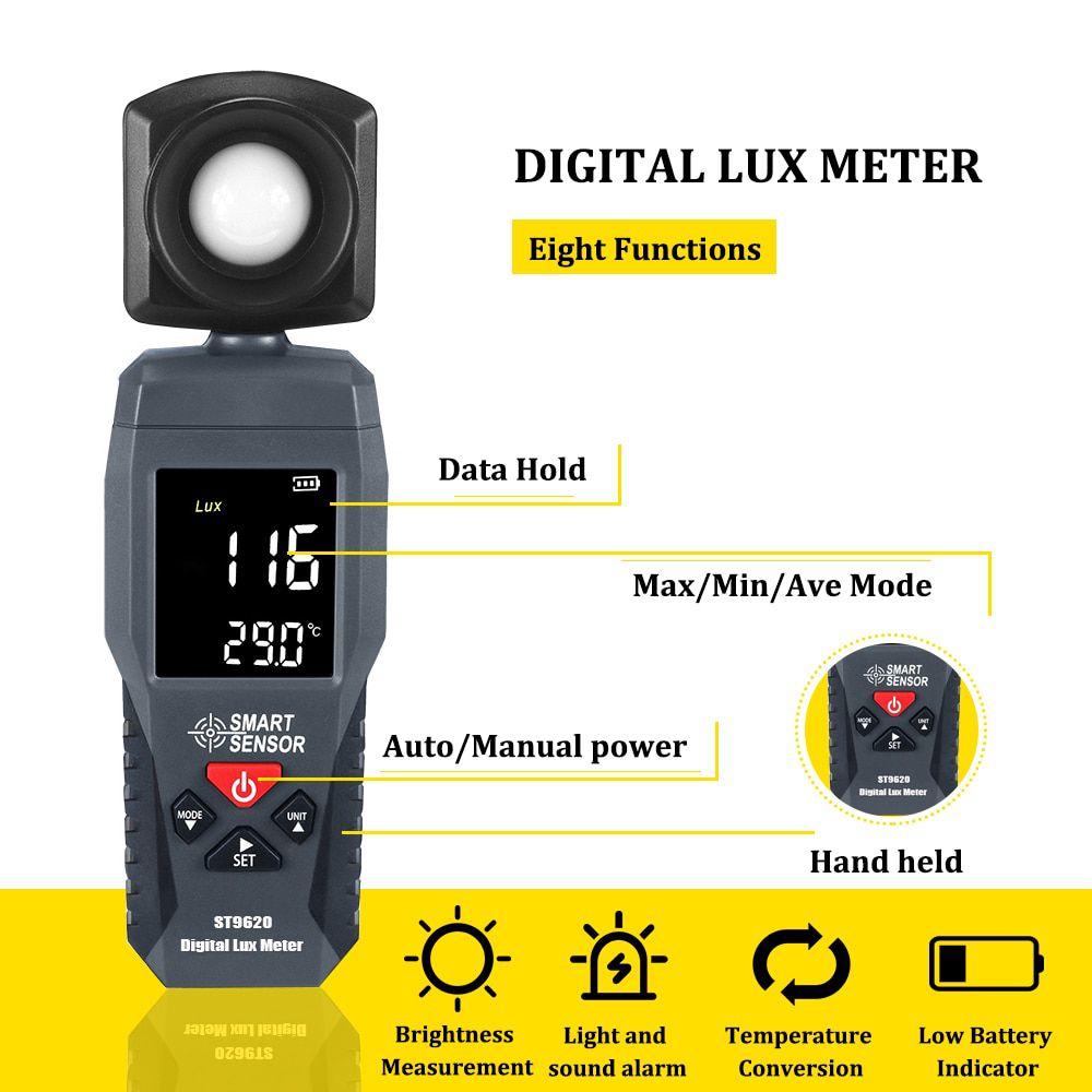 ST6813 ST9620 Digital Light Meter