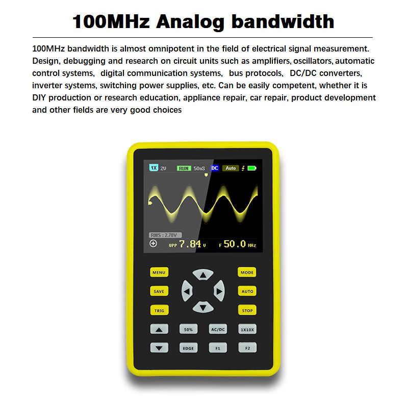 FNIRSI-5012H 2.4-inch Screen Digital Oscilloscope