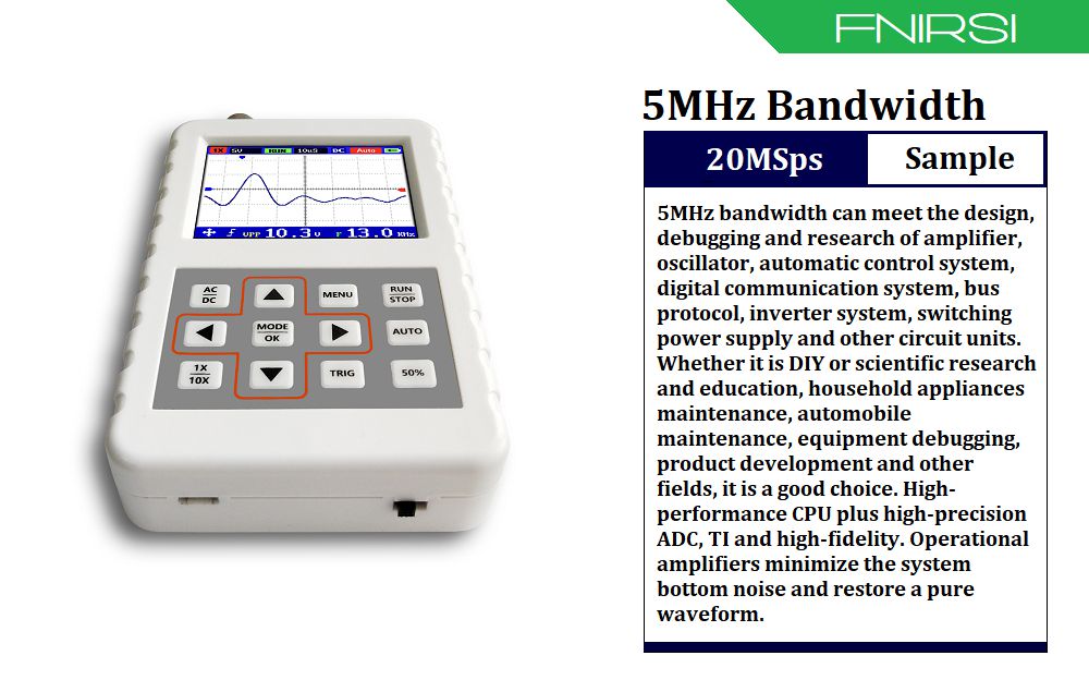 DSO FNIRSI PRO Handheld mini portable digital oscillosco