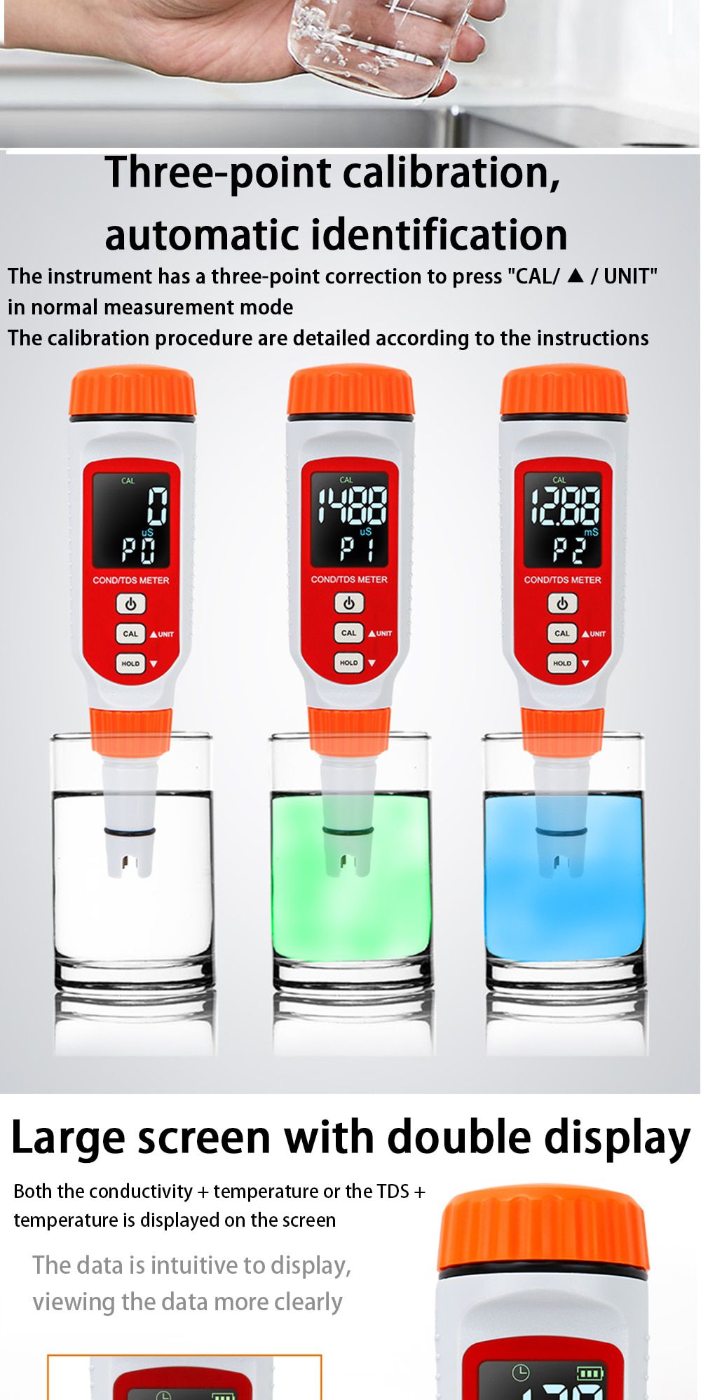 AR8211+/ AR8211 Digital Pen-type Conductivity/TDS Meter