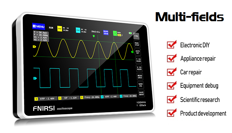 FNIRSI-1013D Digital Tablet Oscilloscope