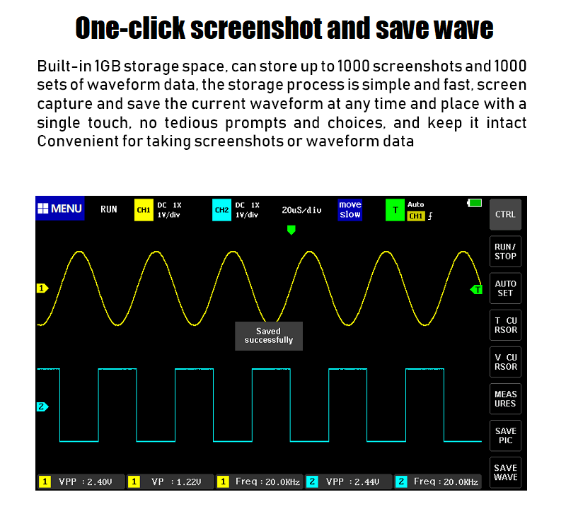 FNIRSI-1013D Digital Tablet Oscilloscope