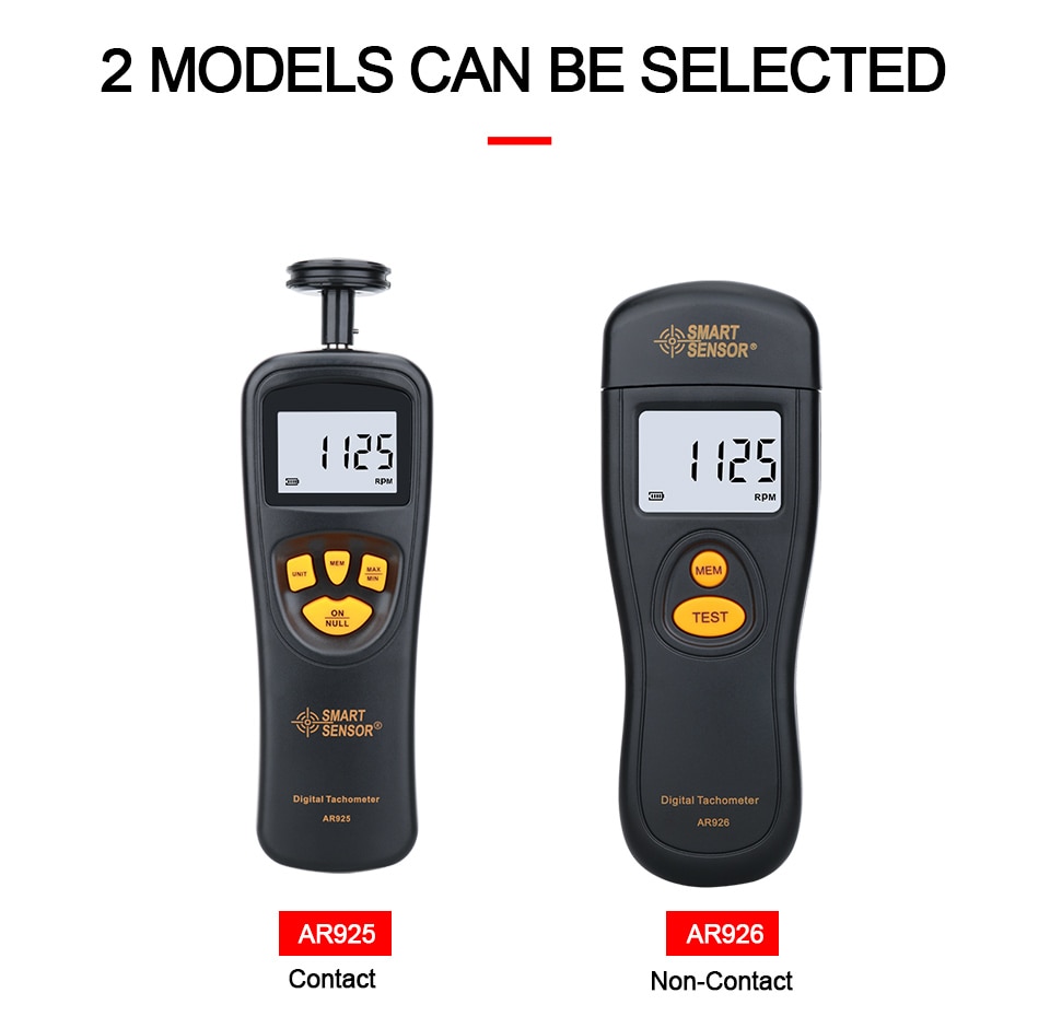 Digital Tachometer Rotational Speed Meter