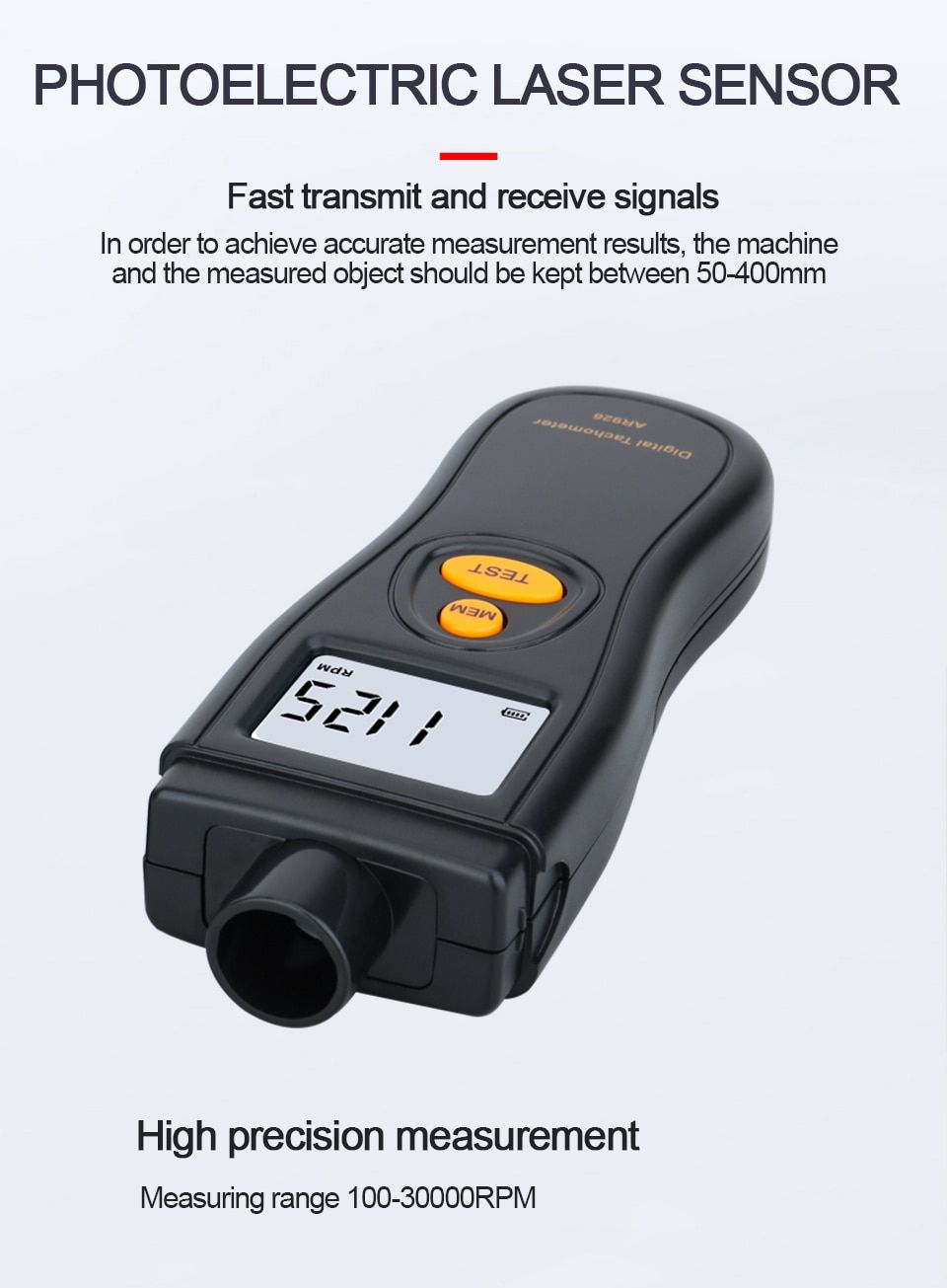 Digital Tachometer Rotational Speed Meter