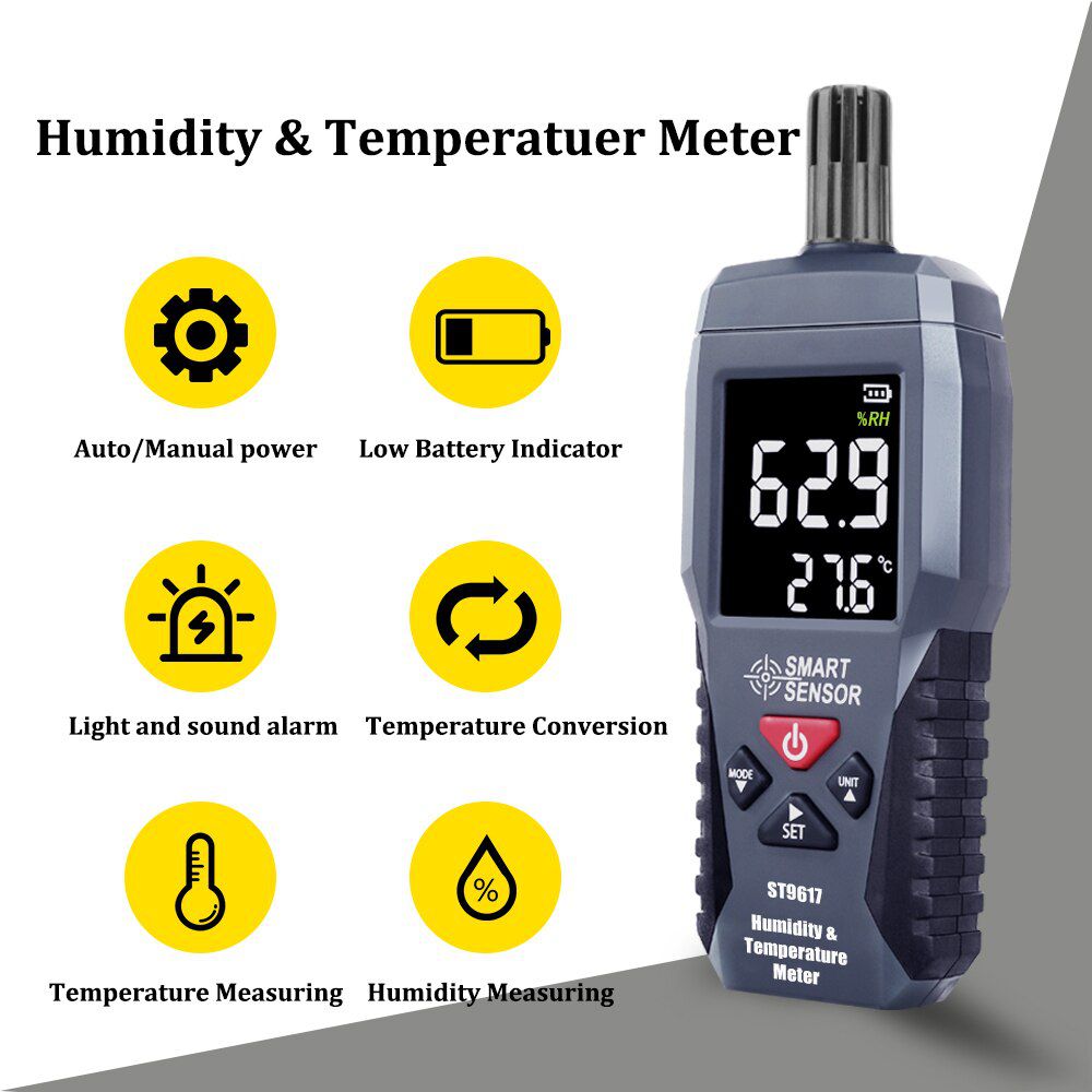 ST9617 ST6817 Digital Temperature Humidity Meter