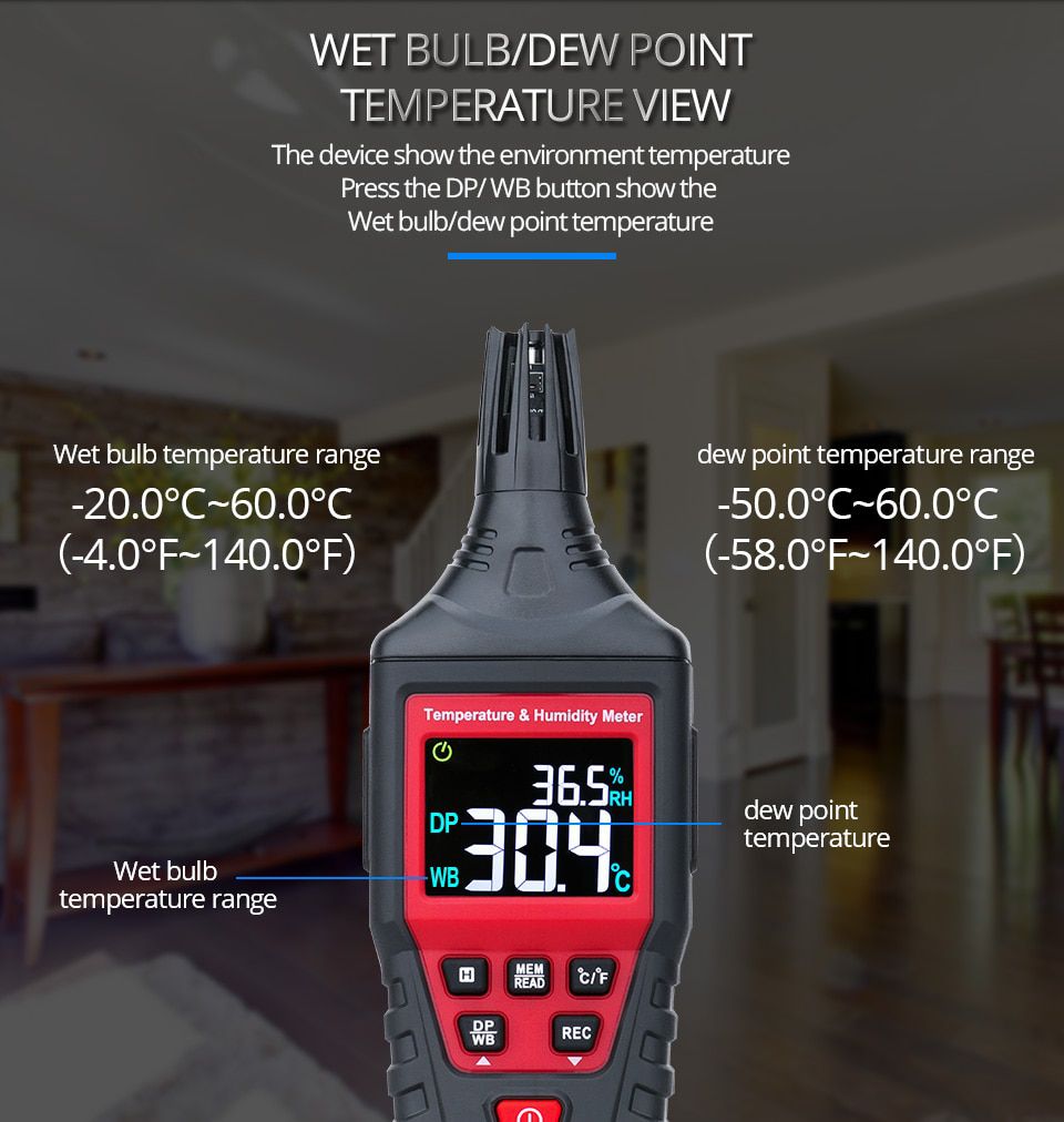 ST9617 ST6817 Digital Temperature Humidity Meter