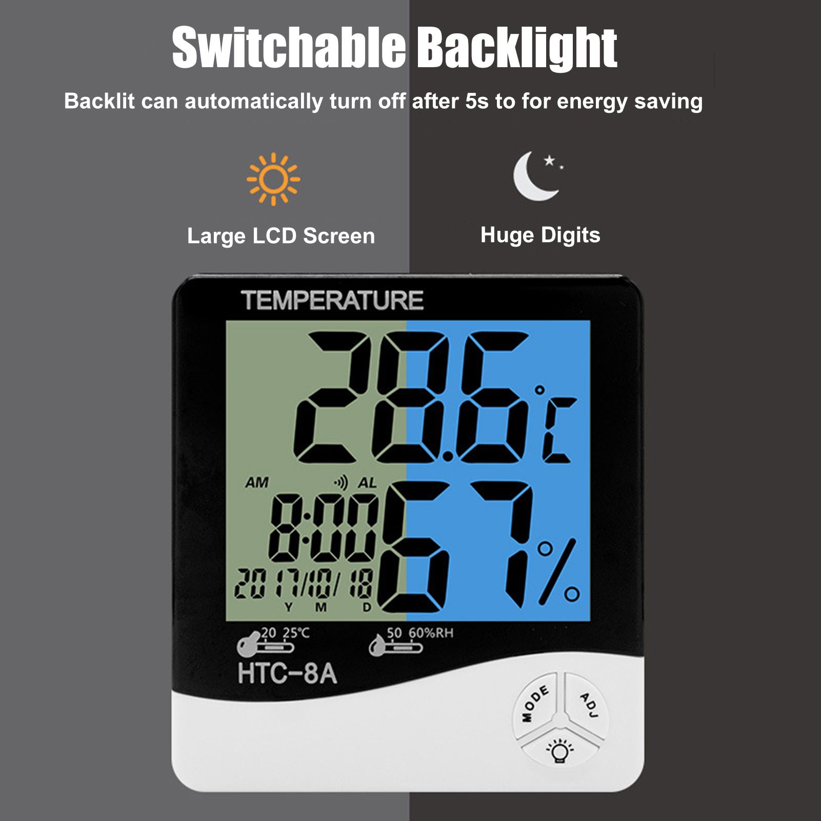 LCD Digital Wireless Indoor Thermometer