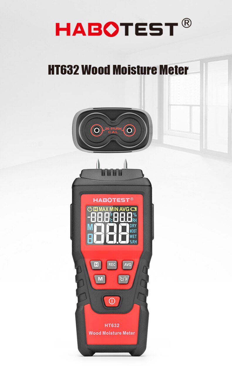 HT632 0-99.9% Digital Wood Moisture Meter