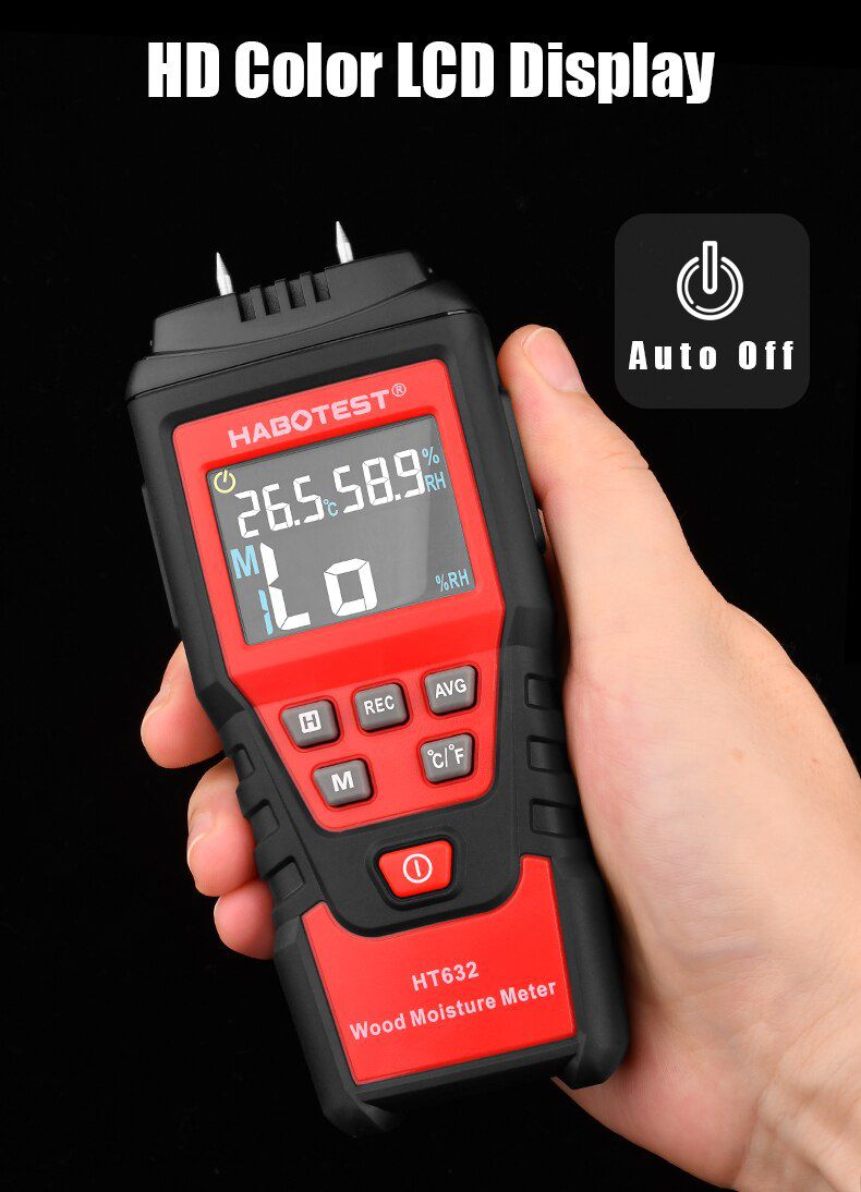 HT632 0-99.9% Digital Wood Moisture Meter