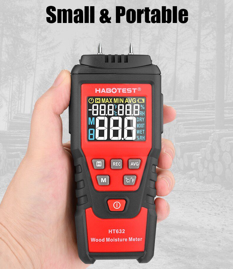 HT632 0-99.9% Digital Wood Moisture Meter