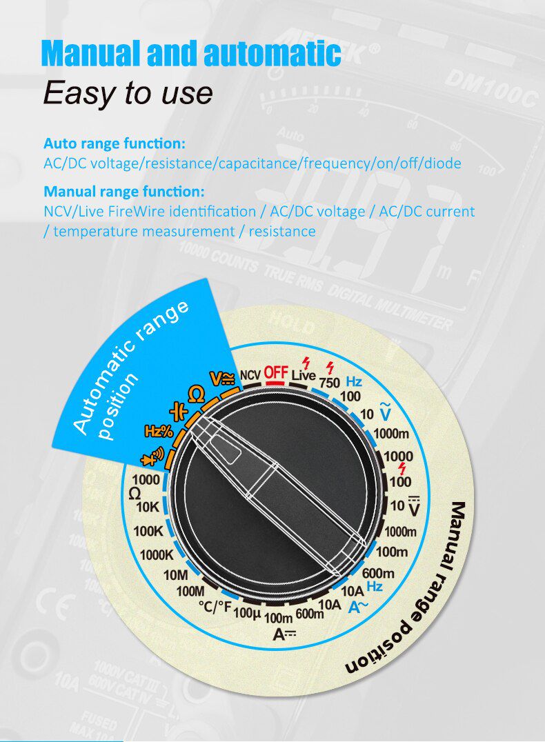 DM100C True-RMS Digital Multimeter